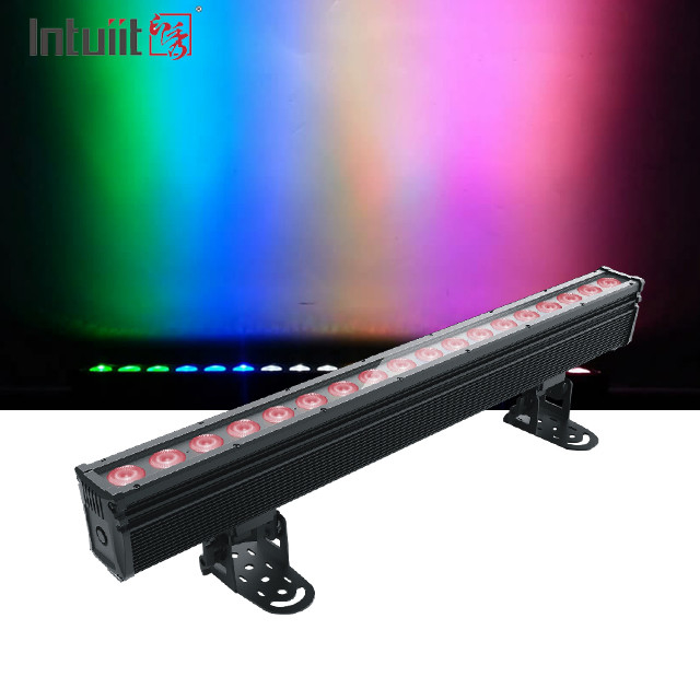 18×10W RGBW 4in1 Wasserdicht Außen LED Wandwaschlicht DMX Bühnenlicht Außen Pixel LED Bar Beleuchtung IP65 Projektionsleuchten