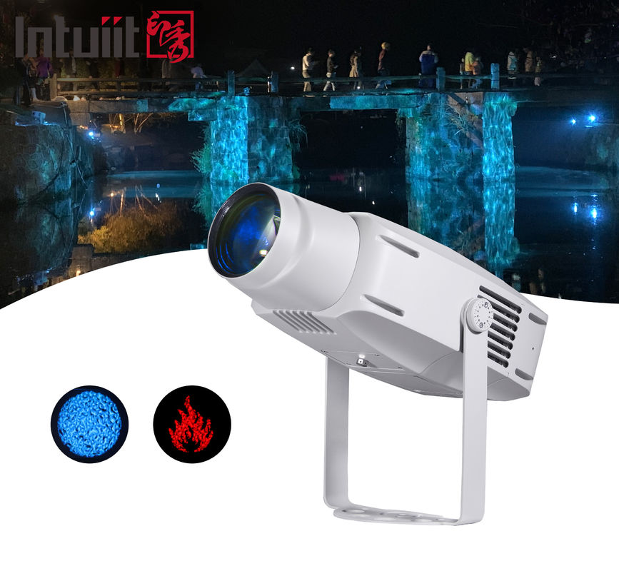 400 Watt wasserdicht IP65 LED GOBO Projektor Außenbau Projektionslicht Vierfarbiges Wechseln Wasserwirkung Projektionslicht