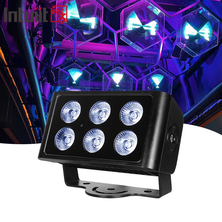 6x5W Außenwasserdicht DMX512 RGBW Scheinwerfer LED Villa Innenhof Gebäude Brücke Projekt Landschaftsbeleuchtung Farbe Scheinwerfer