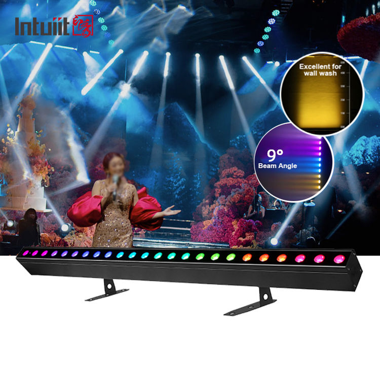 24*2W RGBW LEDs Wandspülleuchten Bühneffekt mit Fernbedienung DMX für Konzertparty KTV Wandspülleuchten