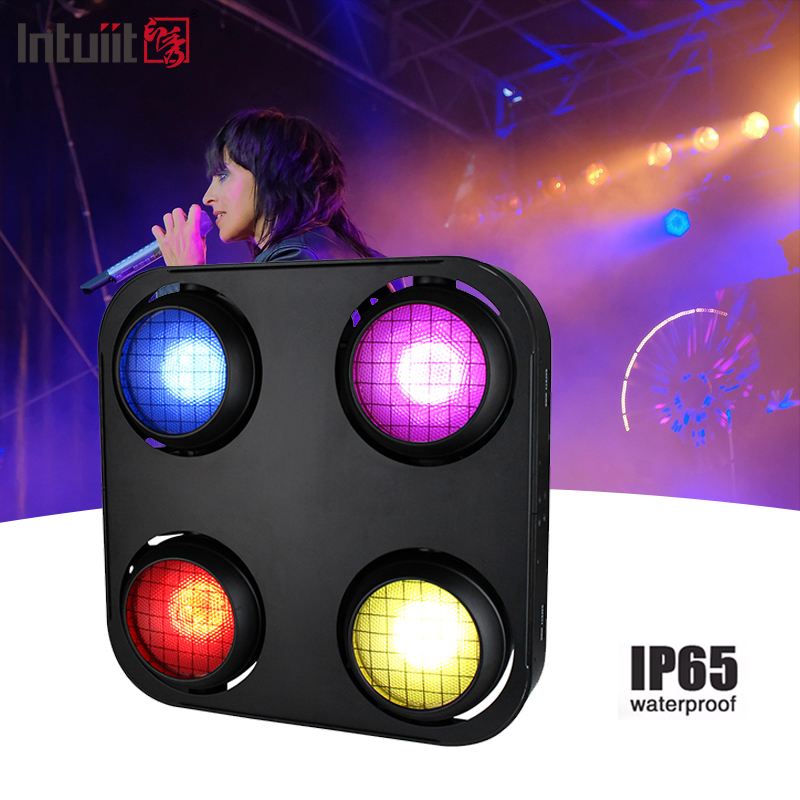 4X90W 4 Eye Led Cob Blinder Light Amber Warm White 2In1 Ip65 Wasserdichtes Led Bühnenlicht