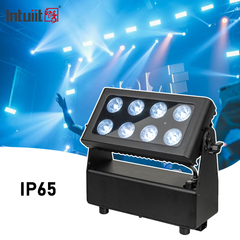 IP65 Batteriebetriebenes LED Moving Head Light, Hochleistungs-Bühnenbeleuchtung, 8x15W, DMX512-Steuerung