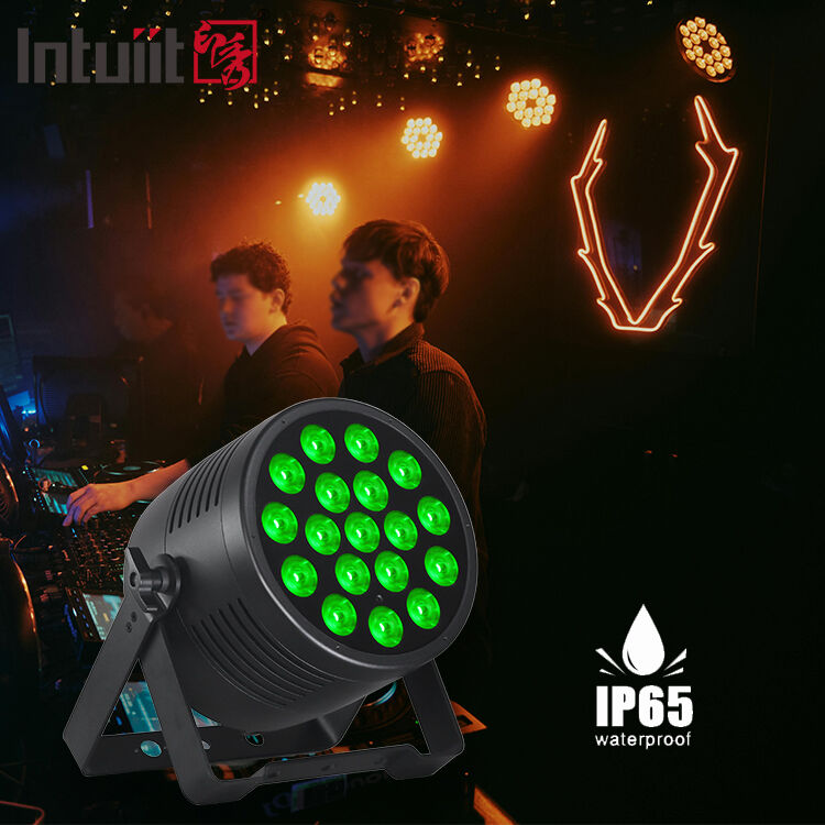 Hocheffiziente Wasserdichte 18x20w LED-Bühnenleuchte DMX512 Steuerung Rgbwa UV Hochzeits-DJ Booth Energiesparendesign