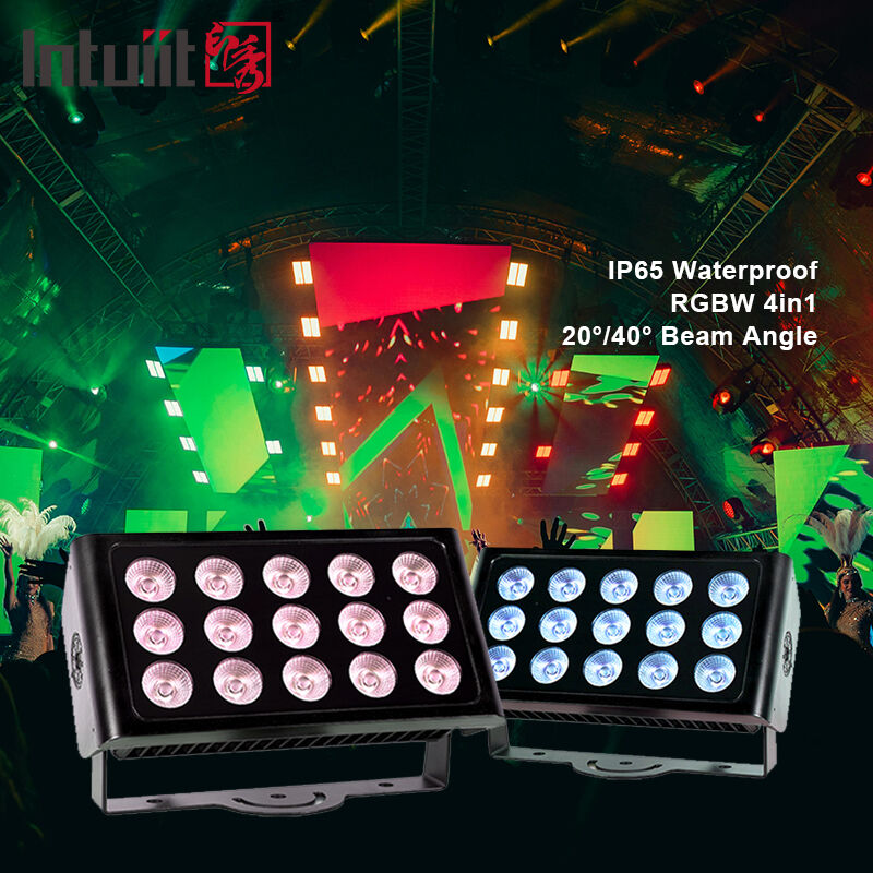 15*5W Led Par Light IP65 RGBW 4in1 Square Led Flood Light Stage Lighting