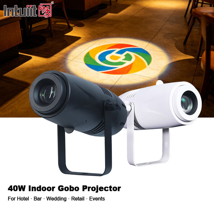 LED 40W High Definition Werbeprojektor CE RoHs Gobo Logo Projektor Licht