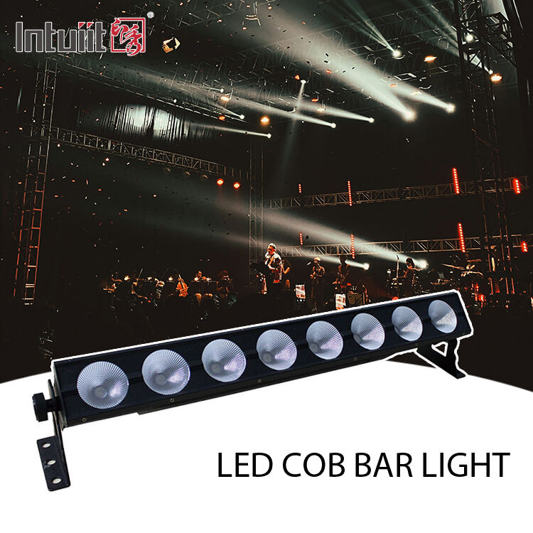 Pixelsteuerung 8x15W RGB 3in1 LED Linear Bar DMX512 Innenraum Wand Waschmaschine Bühnenwaschlicht für Hochzeitsfeier Bankettsaal Club