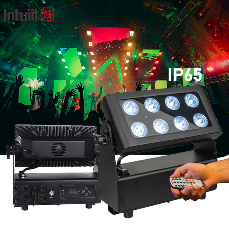 8x15W Batteriebetriebene LED-Flood-Licht Outdoor Wireless RGBW 4in1 Wiederaufladbare Aufleuchtung Par Luces LED para Fiestas DJ