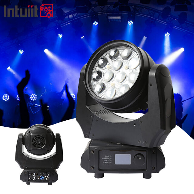 Hot Sale LED Bewegtes Kopfwaschlicht 12x10W RGBW 4in1 DMX512 professionelle Bühnenfarblampe für Hochzeitsfeier KTV