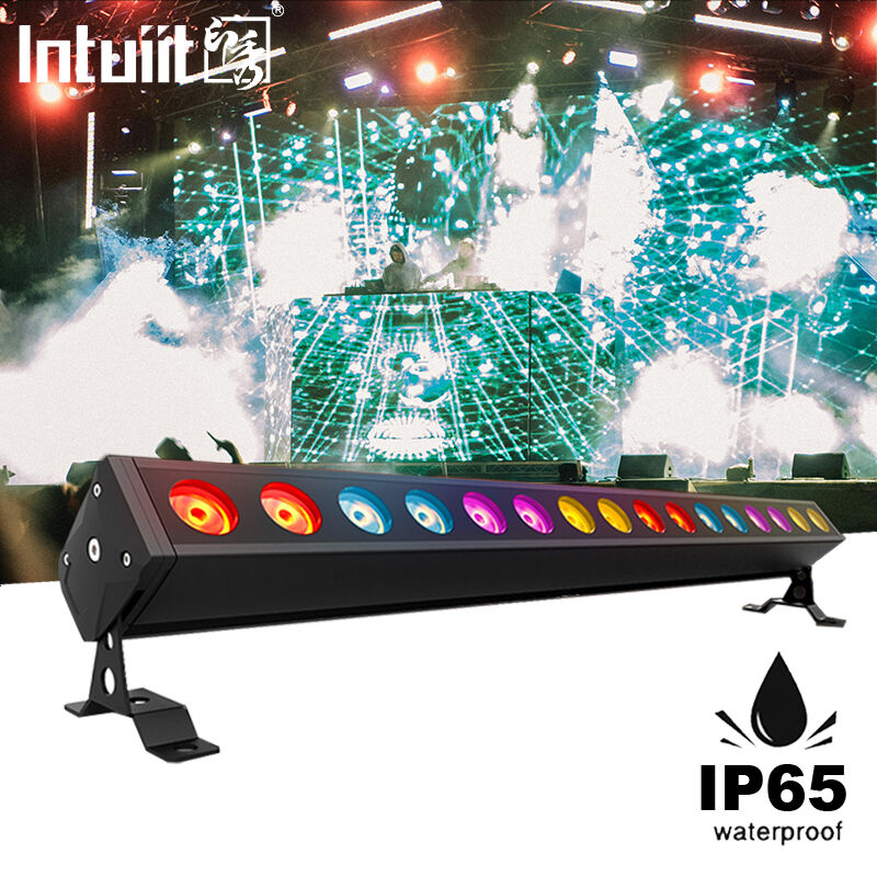 IP65 Outdoor 16x5W RGBW 4-in-1 LED-Linienwandspüler-Lampenlicht DMX512 Bühnenarchitektur Waschbeleuchtung