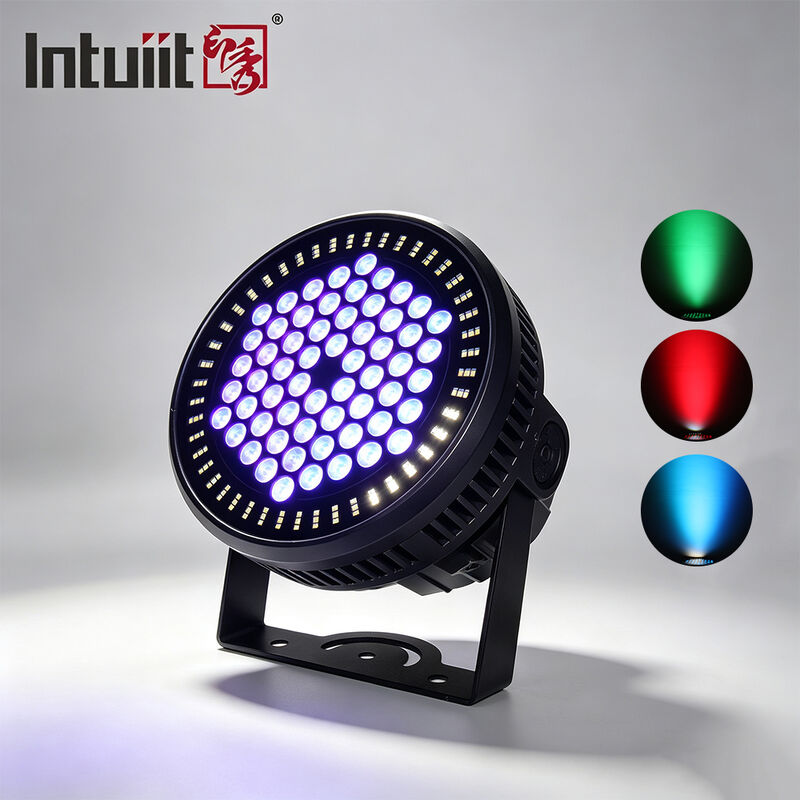 60*12W RGBW 4in1 IP65 Outdoor LED PAR Can Uplighting Set DMX512 Bühnenwaschlicht für Hochzeitsveranstaltungen Gebäudefassade