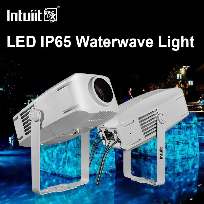 Außen IP65 Wasserwelleffekt Projektor RGBW LED, 60W bis 400W Optionen, DMX512, Bewegt Wellenlicht für Fassaden, Gärten