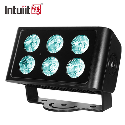 Wand-Wäsche-Flut-Licht 6X5W DMX RGBW LED für Projekt-wasserdichte Stadt-Gebäude-Farbbeleuchtung im Freien