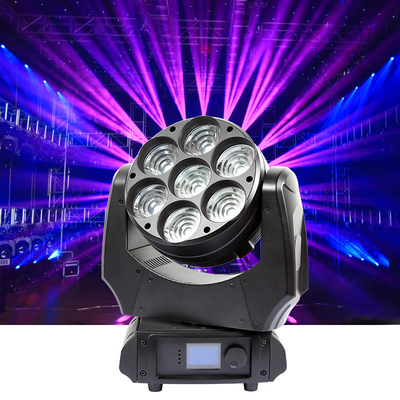 Rgbw 4 in 1 geführtem Strahln-Wäsche-Pixel-bewegliches Kopf-Licht Dmx-Stadiums-beweglichem Kopf 7x40w