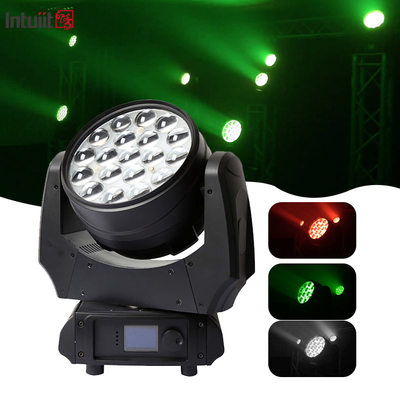 Zoom Bewegliche Led Waschlicht 19x10w 4 in 1 Gobo Projektor Rgbw Scheinwerfer Party Bühnenbeleuchtung Effekte Bar Nachtclub Disco