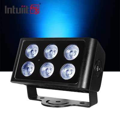 Neues Design Außenarchitektonische Landschaftsbeleuchtung LED Schmalen Lichtwinkel IP65 6*5W RGBW DMX512 LED-Scheinwerfer