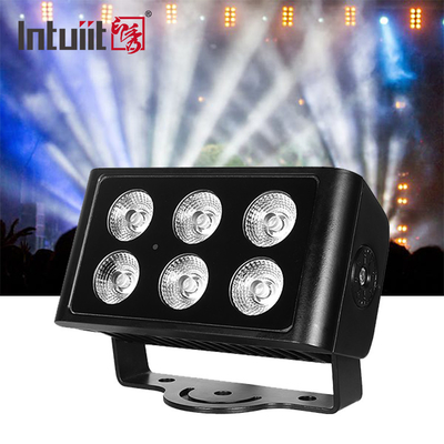Wasserdichtes RGBW LED-Floodlicht RGBW 4in1 Stadtfarbenlicht 6*5w Outdoor LED Wandspüler Bühnenleuchten