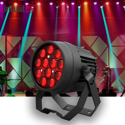 Hochzeits-DJ 12x10W RGBW 4in1 Led Flat Par Can Bühnenleuchten für Disco Weihnachten