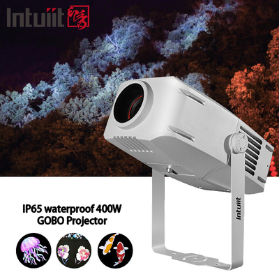 Custom Logo Außenfassadenleuchten IP65 Wasserdicht 200W Led RGBW Drehbare Gobo Projektor Gobo Licht