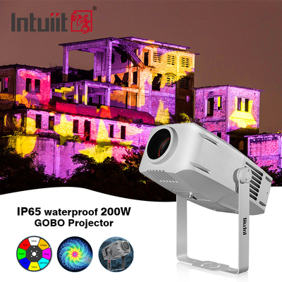 200W professionelle Außenwasserdichte IP65 LED Rotary Gobo Logo Werbung Rotator Projektor Projektionsbeleuchtung