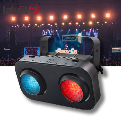 2 Augen Warm Weiß Bernstein / RGB Cob Par Blinder 2x90w Publikumslampe Led Bühnenblinder Licht