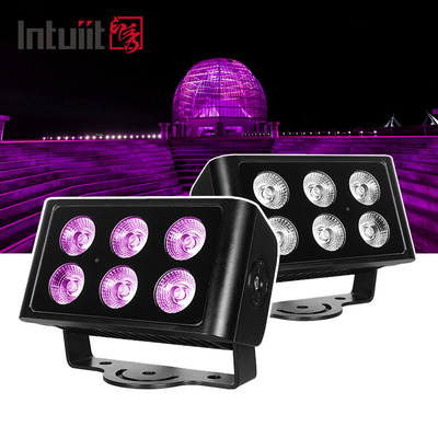 6x5W 4in1 Außenleuchte dmx rgbw IP65 Led Wandspüler LED-Flutleuchte
