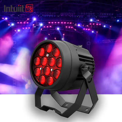 Professionelle Aluminium-Bühnenbeleuchtung 12x10W 4IN1 LED Par Für Dj Party Club Bühnenbeleuchtung