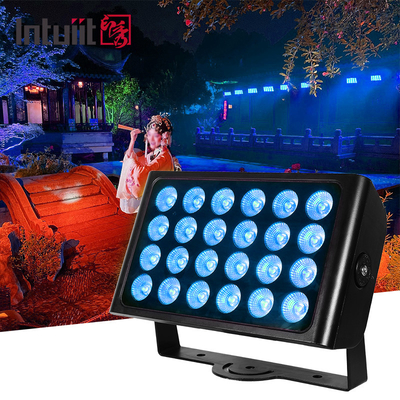 Wasserdicht IP65 Stadtfarbe DMX512 24x10w RGBW Außen Led Wandspüler Flutlicht