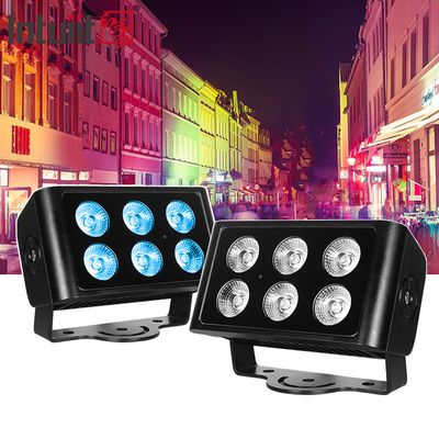 Outdoor Farbenleuchte 6X5W Led Wandwaschlicht Outdoor Garten Led Waschlicht Rgbw Dmx Led Flutlicht