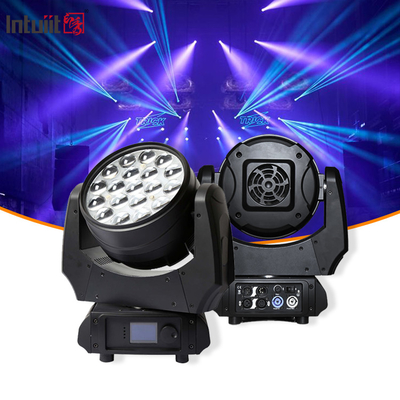 Bewegliche Kopflichter 19x15W Zoom DJ Lichter RGBW LED Strahl Waschbeleuchtung Effekt Bühnenlicht Für Rave Aktivität Disco Events Show KTV