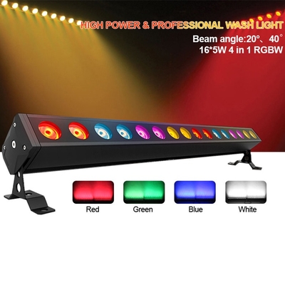 16x5W RGBW 4in1 LED DJ Waschbar Licht Wand Waschmaschine Disco Bühnenlicht Ausrüstung