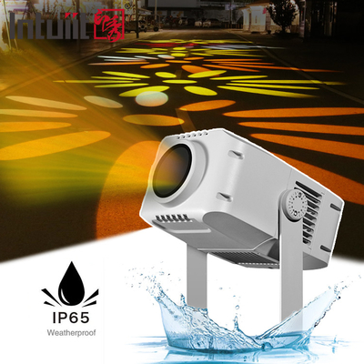 100W Outdoor Werbung LED Gobo Logo Projektor Licht Drehwasserdicht DMX512 Steuerung Aluminiumstrahl Projektor IP65