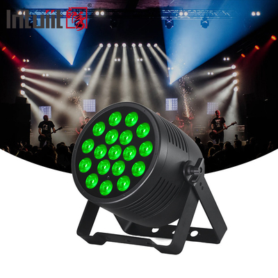 DJ-Licht 18pcs 20W 6IN1 RGBWA-UV Flat Par Außenarchitektur Waschlicht IP65 18x20W LED Wasserdicht