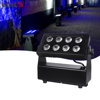 DMX512 8x10w RGBW 4in1 IP65 Wasserdicht DJ Hochzeitsbühne Stadt Wandspüler Außen LED Waschflutlicht