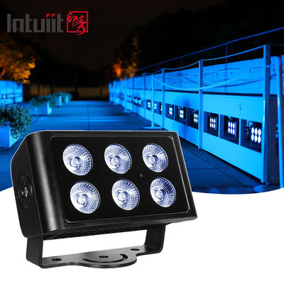 6x5W Wasserdicht Ip65 Quadrat Rgbw Led Außenlicht Außengarten Landschaftsgestaltung Dekorativ Quadrat Led Scheinwerfer Flutleuchten