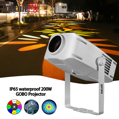 200W Gobo-Projektor Ip65 Hochhelligkeit Werbung Led Weihnachts-Logo-Projektor Werbelichter