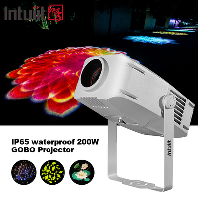 Außen IP65 Wasserdicht Led 200W Gobo Effekt Licht Farbenfrohe Logo Projektor Park Led Leuchten