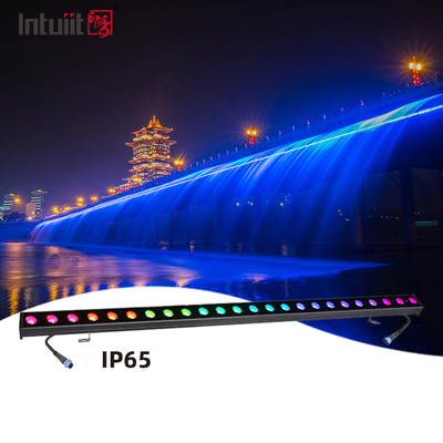 IP65 Wasserdichter LED RGBW Wandfluter 24*2W Außen Aluminium Lampenkörper für Garten & Hochhaus Landschaft
