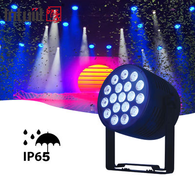 IP65 Outdoor LED Par Lights - 18x20W RGBWA UV 6in1 wasserdicht DJ Bühnenlicht Ton aktiviert Auto RDM Support&DMX Control Uplights für Hochzeit Geburtstag Musik Lichtshow Party Events Bühnenbeleuchtung