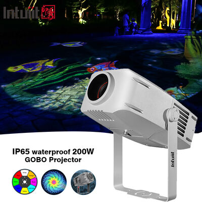 200W Außen-Gobo-Projektionslicht Wasserdicht IP65 DMX LED Logo-Projektor Licht für Gebäude