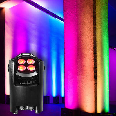 4*12W RGBW IP54 Wireless Batteriebetriebene LED-Uplights Scheinwerfer für Gartenanwendungen