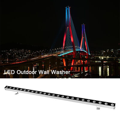 Wandspüllampe DMX512 RGB RGBW Farbenfrohe LED Außen Innenraum 6W 12W 24W Linearbar für Hochzeit Kirche Party Bühnenbeleuchtung
