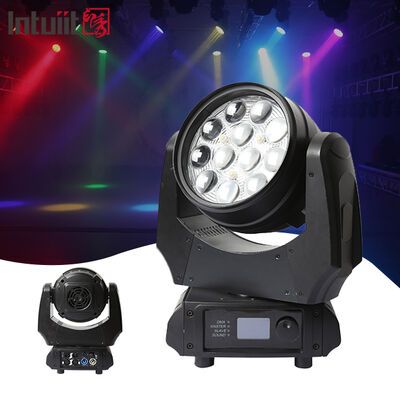 5-60 Grad Zoom LED Bewegliche Kopfwaschung 12x10W RGBW 4in1 Mini-Bühnenlicht hohe Helligkeit DMX-Steuerung für professionelle Show-Party-Veranstaltung