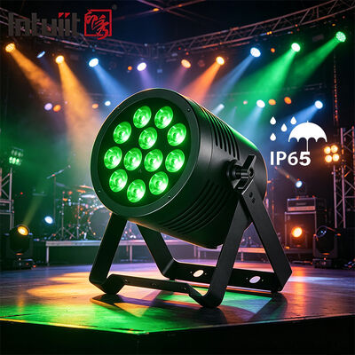 Outdoor IP65 Waterproof 12x20W RGBWA UV 6 in 1 LED Par Light Professional DMX DJ Stage Lighting Wash Uplight for Disco Wedding Show