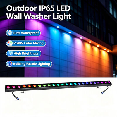 2x24W RGBW 4-in-1 IP65 Outdoor LED Linear Wall Washer — DMX512 Wasserdichtes Wash Light für Gebäude, Brücken & Landschaft