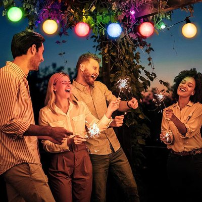 Baum-Dekorations-Lampen-Weihnachtslichter dmx Kette RGBW IP54 1x1.8W 5050 LED intelligente Farbändernde