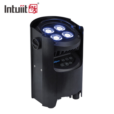 Stadiums-Partei-Batterie-Radioapparat Uplight stellen 4x12w RGBWAUV 4 in 1 Fern-Wifi Steuerung DJ-Gleichheits-Licht IR gleich