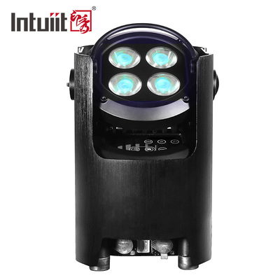beleuchtet Rgbw geführte Dose der Gleichheits-4x12w batteriebetriebene Nachtklub-Stange DJ führte das Effekt-Beleuchten